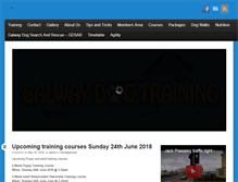 Tablet Screenshot of galwaydogtraining.net